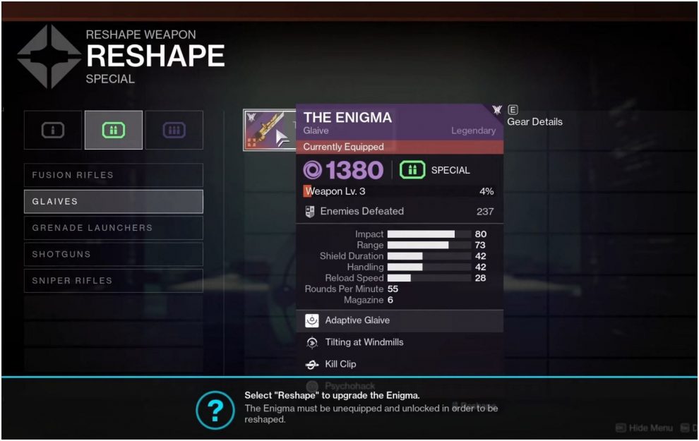 Completing Reshaping the Enigma in Destiny 2 The Witch Queen (Image via Destiny 2)