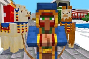 Finding the Wandering Trader in Minecraft isn't as tricky as it may seem (Image via Mojang)