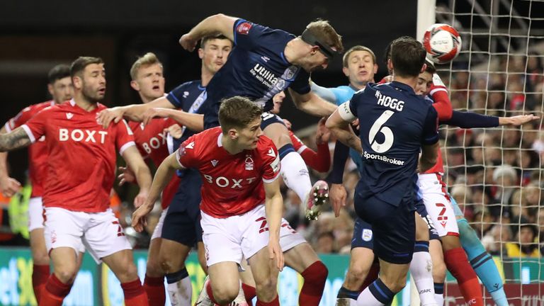 Tom Lees had headed Huddersfield in front at the City Ground