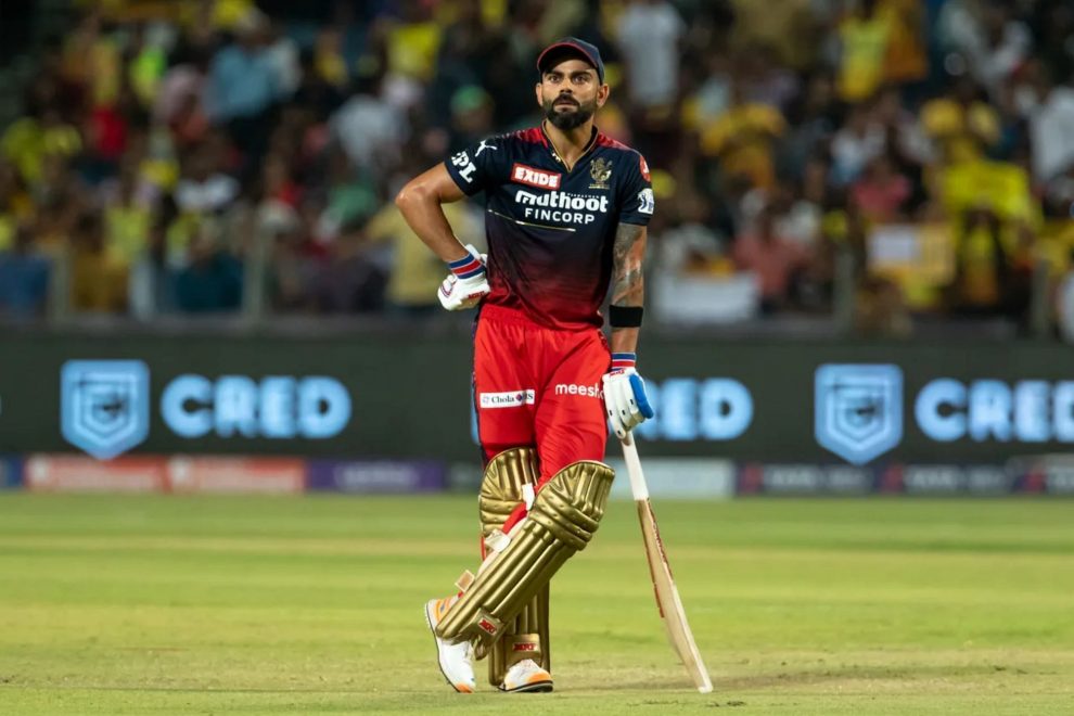 Virat Kohli in a pensive mood during the match against Chennai. Pic: IPLT20.COM