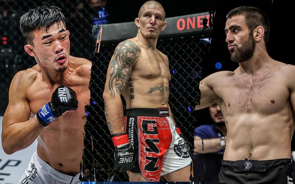 Christian Lee (left), Zebaztian Kadestam (middle), and Kiamrian Abbasov (right) [Photo Credits: ONE Championship]