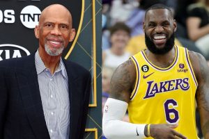 Kareem Abdul-Jabbar and LeBron James.