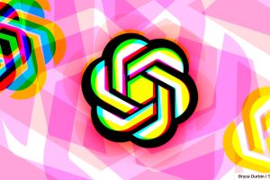 OpenAI logo with spiraling pastel colors (Image Credits: Bryce Durbin / TechCrunch)