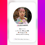 Instagram profile cards